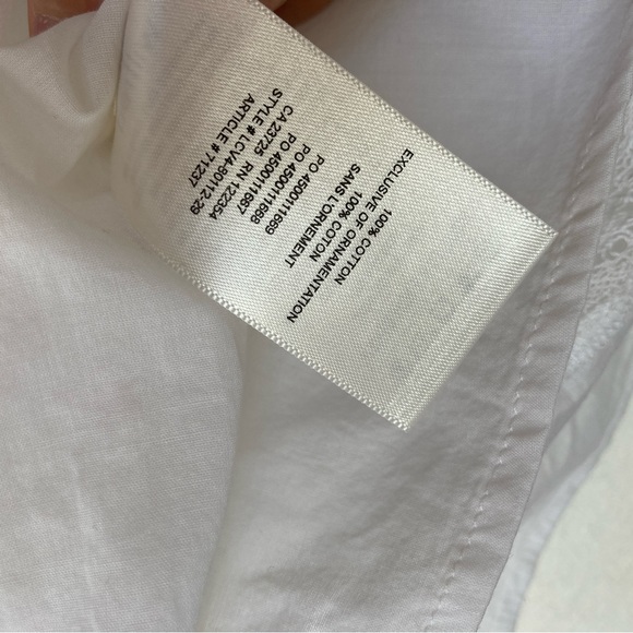 Make the Cowboys Cry Aritzia Wilfred La Boheme Ruffled white Elia Dress L B033 - Picture 7 of 9